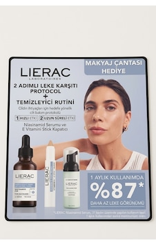 Lierac Leke Karşıtı Rutin Seti - Serum 30 Ml + Spf50 Stick Koruyucu 2.7g + Temizleme Köpüğü + Hediyeli Makyaj Çantası Lierac Leke Karşıtı Rutin Seti - Serum 30 Ml + Spf50 Stick Koruyucu 2.7g + Temizleme Köpüğü + Hediyeli Makyaj Çantası