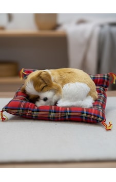 Peluş Yavru Köpek Oyuncak Minder Üstünde Uyuyan Kedi Küçük Boy 10 X 11 Peluş Yavru Köpek Oyuncak Minder Üstünde Uyuyan Kedi Küçük Boy 10 X 11