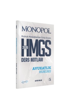 Hmgs Avukatlık Hukuku Ders Notları 3. Baskı Monopol Yayınları Hmgs Avukatlık Hukuku Ders Notları 3. Baskı Monopol Yayınları