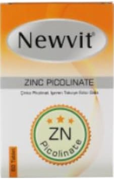 Newvit Zinc Picolinate 60 Tablet Çinko Pikolinat Newvit Zinc Picolinate 60 Tablet Çinko Pikolinat