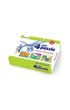 Eolo Sevimli Dinazorlar 4 Mini Puzzle 30 Parça Eolo Sevimli Dinazorlar 4 Mini Puzzle 30 Parça