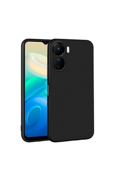 Zore Vivo Y16 Kılıf Omsy Premier Silikon Kapak - Siyah Zore Vivo Y16 Kılıf Omsy Premier Silikon Kapak - Siyah