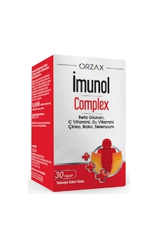 Orzax Imunol Complex Takviye Edici Gıda 30 Kapsül Orzax Imunol Complex Takviye Edici Gıda 30 Kapsül