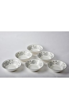 Setabianca Bone Chına Kase 6 Lı Set Gül Gümüş Setabianca Bone Chına Kase 6 Lı Set Gül Gümüş