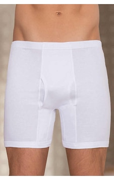 Berrak Beyaz Renk Paçalı Boxer Beyaz Berrak Beyaz Renk Paçalı Boxer Beyaz
