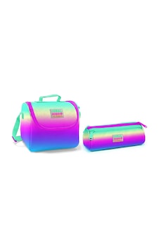Coral High Yeşil- Mor-Pembe-Sarı Kız Çocuk Beslenme Çantası Ve Ka Coral High Yeşil- Mor-Pembe-Sarı Kız Çocuk Beslenme Çantası Ve Ka