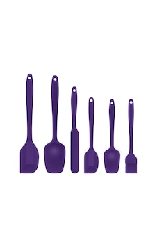 Sumo Sm1015 Margo 6'lı Silikon Spatula Mutfak Seti - Mor Diğer Sumo Sm1015 Margo 6'lı Silikon Spatula Mutfak Seti - Mor Diğer