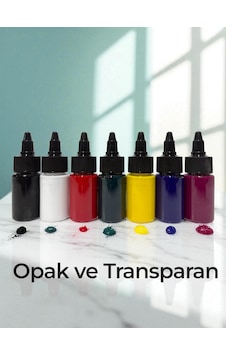 Yüksek Kalite Opak Ve Transparan Epoksi Pigment Seti 7 Renk 35 Gr Yüksek Kalite Opak Ve Transparan Epoksi Pigment Seti 7 Renk 35 Gr