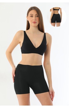Armillia Dimoda Kadın / Kız Lazer Kesim İz Belli Etmeyen Günlük Rahat Hayalet Boxer Şort Siyah Siyah Armillia Dimoda Kadın / Kız Lazer Kesim İz Belli Etmeyen Günlük Rahat Hayalet Boxer Şort Siyah Siyah
