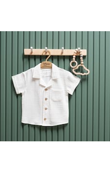 Tiffany Baby & Kids Tiffany Baby Müslin Theme Kısa Kollu Gömlek 26093 Ekru Tiffany Baby & Kids Tiffany Baby Müslin Theme Kısa Kollu Gömlek 26093 Ekru