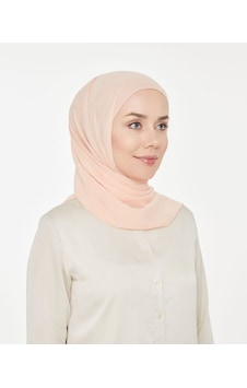 Melodi Scarf Kadın Tesettür Pratik Boru Boneli Hazır Şifon Şal Krem Krem Melodi Scarf Kadın Tesettür Pratik Boru Boneli Hazır Şifon Şal Krem Krem
