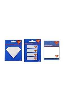 Superman Yapışkanlı Şekilli Not Kağıdı 3 Farklı Model Birlikte Superman Yapışkanlı Şekilli Not Kağıdı 3 Farklı Model Birlikte