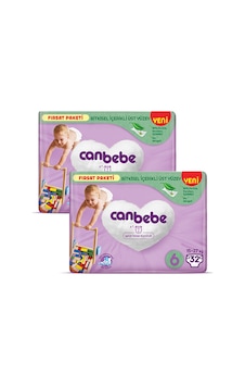 Canbebe Bebek Bezi Fırsat Paketi 6 Beden XL (15-27 Kg) 32 li x 2 Adet 2'li Canbebe Bebek Bezi Fırsat Paketi 6 Beden XL (15-27 Kg) 32 li x 2 Adet 2'li