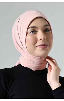 Üç Farklı Bağlamalı Tesettür Hazır Pratik Şal Pembe Pembe Üç Farklı Bağlamalı Tesettür Hazır Pratik Şal Pembe Pembe