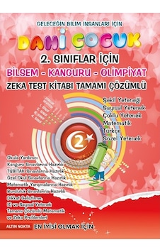 Altın Nokta Yayınevi 2. Sınıf Dahi Çocuk Bilsem Kanguru Olimpiyat Zeka Kitabı