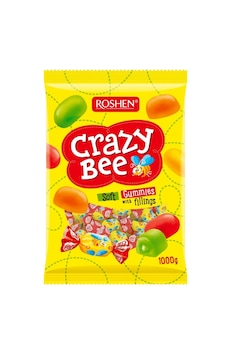 Roshen Crazy Bee Soft Gummies With Fillings 1kg Roshen Crazy Bee Soft Gummies With Fillings 1kg