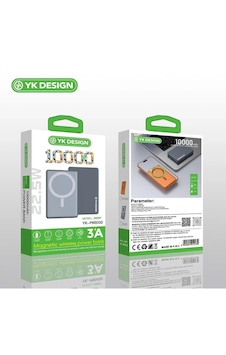Yk Design Yk-pb5032 10.000 Mah 22.5w 3a Magsafe Powerbank Siyah Yk Design Yk-pb5032 10.000 Mah 22.5w 3a Magsafe Powerbank Siyah