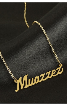 Muazzez İsimli Kolye -sarı N711 altın Muazzez İsimli Kolye -sarı N711 altın