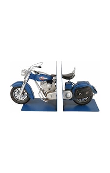 Lacıvert Motorsiklet Kitap Tutacağı 33x12x19 Cm