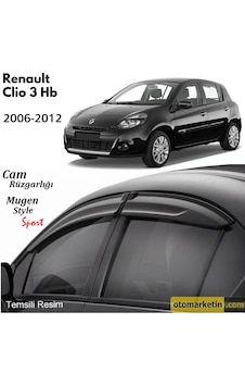 Renault Clio 3 Hb Mugen Cam Rüzgarlığı 2006-2012 Renault Clio 3 Hb Mugen Cam Rüzgarlığı 2006-2012