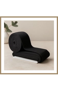 Bezos Siyah Paça Lastik 1.5 Cm Yassı - 10 M 22 Bezos Siyah Paça Lastik 1.5 Cm Yassı - 10 M 22