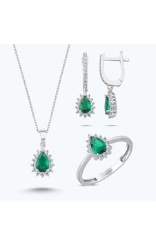 Altınbaş Altın Üçlü Damla Set Utkvr0759-24627-set Altınbaş Altın Üçlü Damla Set Utkvr0759-24627-set