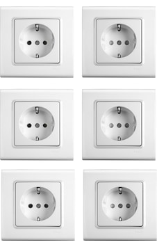 Viko Topraklı Priz Seti Takımı 6 Lı Set Çerçeveli Linnera / Rollina