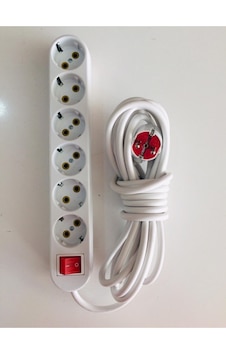 7 Metre Anahtarlı 6 Lı Altılı Topraklı Grup Priz Seyyar Uzatma 1 7 Metre Anahtarlı 6 Lı Altılı Topraklı Grup Priz Seyyar Uzatma 1