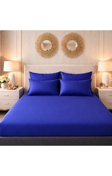 More Home Tek Kişilik Lastikli Çarşaf Seti + Yastık Kılıfı Lacivert More Home Tek Kişilik Lastikli Çarşaf Seti + Yastık Kılıfı Lacivert