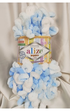 Puffy Color Ebruli El Örgü İpi 100gr. 9mt. 5'li Paket - Renk: 5865 Puffy Color Ebruli El Örgü İpi 100gr. 9mt. 5'li Paket - Renk: 5865