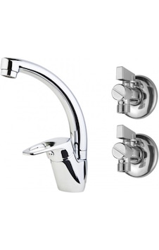 Lavabo Bataryası 2 Adet Filtreli Ara Musluk Lavabo Bataryası 2 Adet Filtreli Ara Musluk