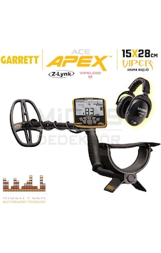 Ace Apex Dedektör Viper Başlıklı 15x28cm Ms-3 Z-lynk Kablosuz Kulaklıklı Ace Apex Dedektör Viper Başlıklı 15x28cm Ms-3 Z-lynk Kablosuz Kulaklıklı