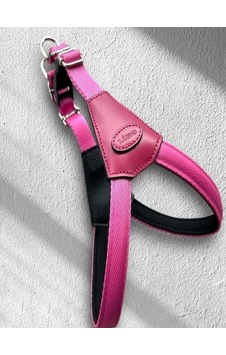Lino Yumuşak Dokulu Ayarlanabilir Köpek Göğüs Tasması Pembe