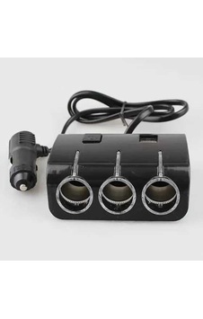 Çakmak Çogaltıcı Soket Kablolu 3 Lü + 2usb 12v