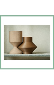 Bşkvirgo 3d Baskı Modern Dekoratif İkili Vazo Seti - Minimalist Çizgili Çiçek Vazosu-bej-kahverengi Bsk2026 Bşkvirgo 3d Baskı Modern Dekoratif İkili Vazo Seti - Minimalist Çizgili Çiçek Vazosu-bej-kahverengi Bsk2026