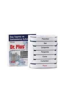 Dr Plus Dr Plus Ilaç Taşıma Ve Zamanlama Kutusu Haftalık 7x24 Cm Dr Plus Dr Plus Ilaç Taşıma Ve Zamanlama Kutusu Haftalık 7x24 Cm