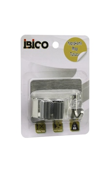 İbico İ13-066 2'si 1 Arada Metal Mop Sap Tutucu Ve Askı Yapışkanlı Montaj, Metal Plaka 10kg- 12'li Paket İbico İ13-066 2'si 1 Arada Metal Mop Sap Tutucu Ve Askı Yapışkanlı Montaj, Metal Plaka 10kg- 12'li Paket