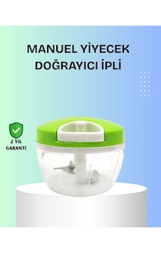 El Tipi Yiyecek Kıyıcı Üç Bıçaklı Pratik Doğrayıcı Çok Renkli