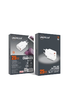 Şarj Kafa Type-c + Usb Çıkış 25 W Hızlı Şarj Apricot Apc-u426