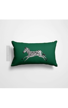 Yeşil Zebra Desenli Çift Taraflı Dekoratif Yastık Kılıfı 32 x 55 CM - Yeşil Yeşil Zebra Desenli Çift Taraflı Dekoratif Yastık Kılıfı 32 x 55 CM - Yeşil