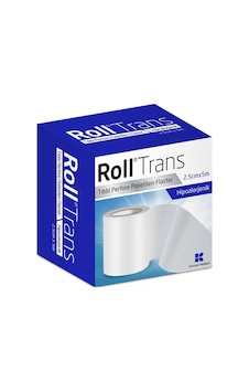 Roll Trans Şeffaf Perfore Polietilen Flaster 2.5 CM x 5 M