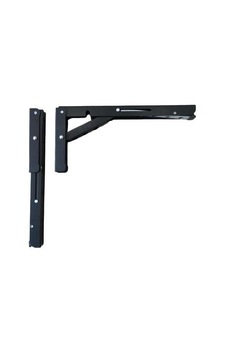 Gürçay Hırdavat Mandallı Katlanabilir Masa Konsolu 1 Çift Siyah 40cm Sku: Zeusstkef0d716787 Acı Kahve