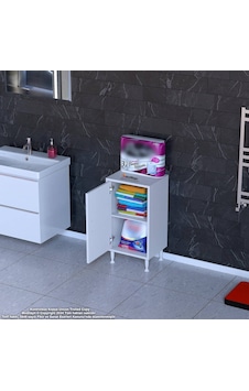 Modilayn Söke Küçük Alanlar İçin Mükemmel 50 X 75 X 32,5 Cm Lik 1 Kapaklı 2 Göz Raflı, Dar Banyolarda Bile Size Ekstra Depolama Alanı Sağlar. Beyaz Modilayn Söke Küçük Alanlar İçin Mükemmel 50 X 75 X 32,5 Cm Lik 1 Kapaklı 2 Göz Raflı, Dar Banyolarda Bile Size Ekstra Depolama Alanı Sağlar. Beyaz
