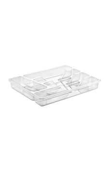 Şeffaf Plastik Çekmece İçi Kaşıklık Büyük Boy Şeffaf Plastik Çekmece İçi Kaşıklık Büyük Boy