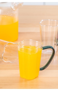 Acar Renkli Kulplu Cam Kupa 250 Ml