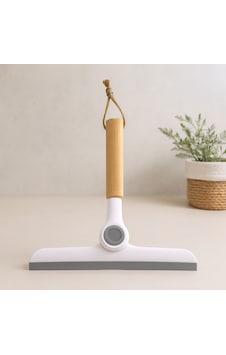 Oynar Başlı Cam Silme Aparatı Ahşap Sap 16.5 Cm Uç 24 Cm Altın