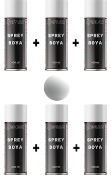 6 Adet Ral 9010 Mat Beyaz Sprey Boya 400 Ml. 6 Adet Ral 9010 Mat Beyaz Sprey Boya 400 Ml.