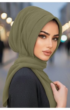 Aişe Tesettür Haki Kapüşonlu Çıtçıtlı Şal / Kışlık Ürün Aişe Tesettür Haki Kapüşonlu Çıtçıtlı Şal / Kışlık Ürün