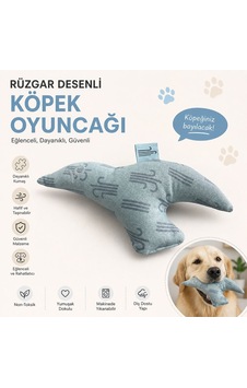Rüzgar Desenli Balık Köpek Oyuncağı
