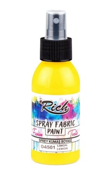Rich Spray Fabric Paint Sprey Kumaş Boyası 100 Ml Limon 04501 Sarı Rich Spray Fabric Paint Sprey Kumaş Boyası 100 Ml Limon 04501 Sarı